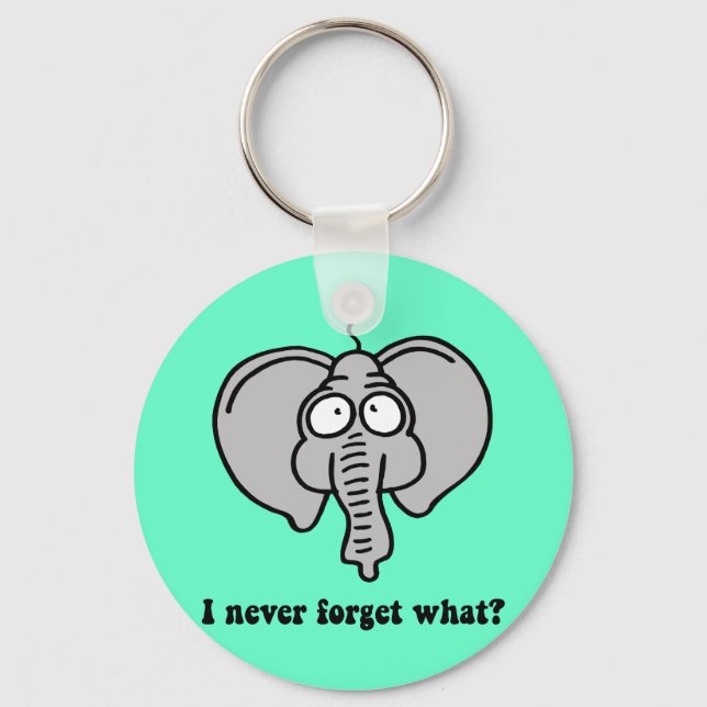 Porte-clés Un éléphant drôle (Recto)