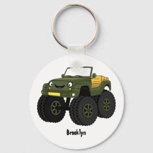 Porte-clés Un Green Monster truck