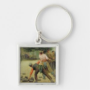 Porte-clés Un jeu de Bourles en Flandre, 1911