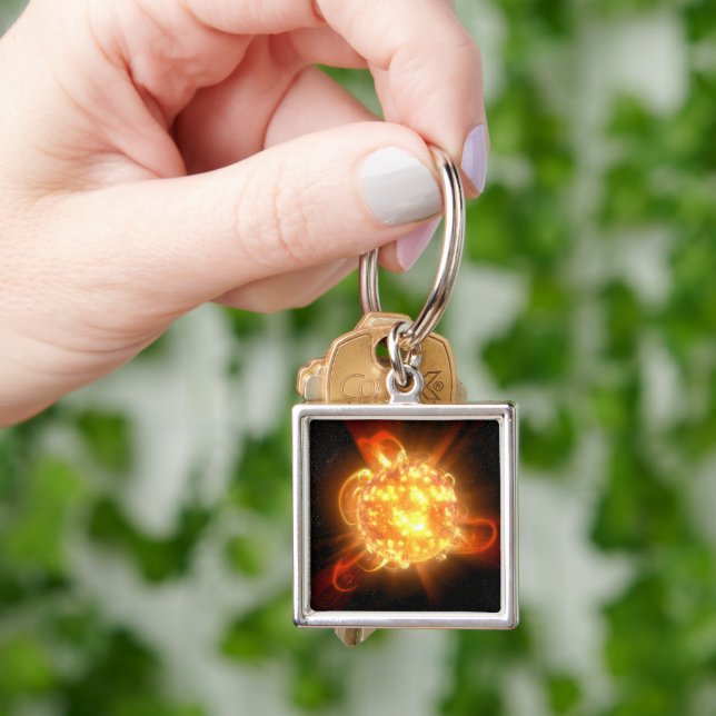 Porte-clés Un jeune nain rouge (main)