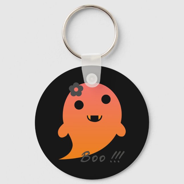 Porte-clés Un joli fantôme d'Halloween (Recto)