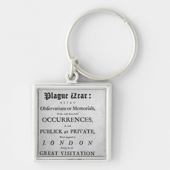 Porte-clés Un journal de l'année de peste, 1665 (Devant)
