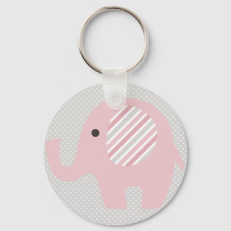 Porte-clés Un magnifique éléphant de bébé en rose