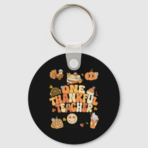 Porte-clés Un Maître Remercié Thanksgiving Retro Automne Fal