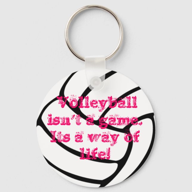 Porte-clés Un merveilleux porte - clé de volley. (Recto)
