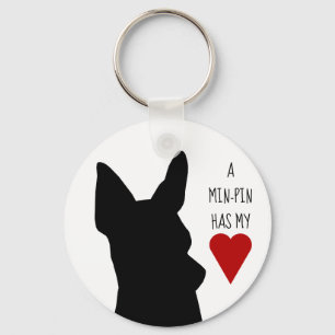 Porte-clés "Un Minute-Pin porte - clé a mon coeur"