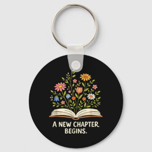 Porte-clés Un nouveau chapitre commence Bibliothèque inspiran