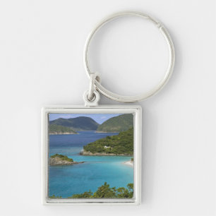 Porte-clés Un paysage de Caneel Bay depuis une route à St. Jo