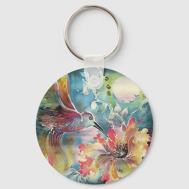 Porte-clés Un seul colibri (Recto)