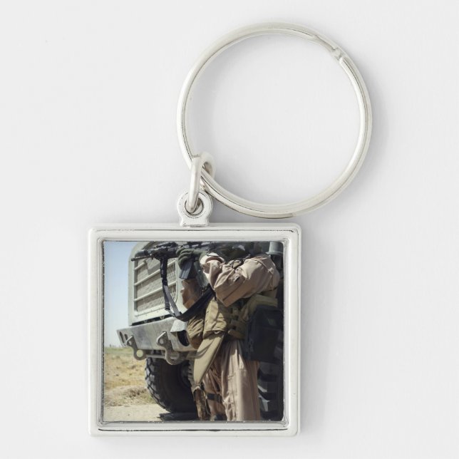 Porte-clés Un soldat assure la sécurité des Marines (Devant)