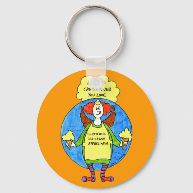 Porte-clés Un travail que vous aimez (Recto)