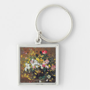 Porte-clés Un vase de fleurs
