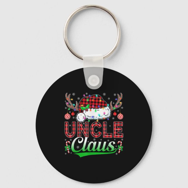 Porte-clés Uncle Claus Christmas Lights Matching Family Xmas  (Recto)