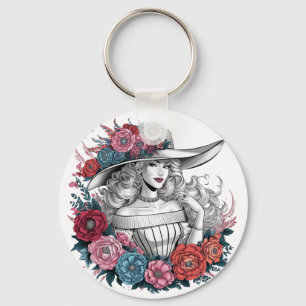 Porte-clés Une belle femme