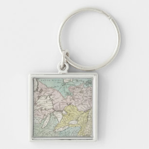 Porte-clés Une carte précise du Canada, 1761