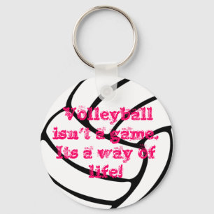Porte-clés Une chaîne principale de volleyball merveilleux