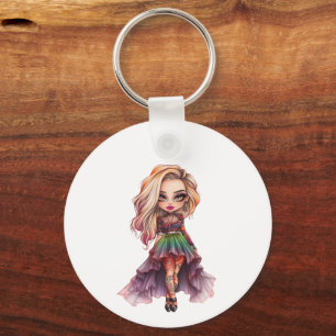 Porte-clés Une collection de designs Halloween pour jolie fil