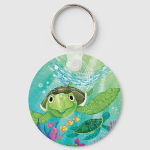 Porte-clés Une délivrance de tortue de mer