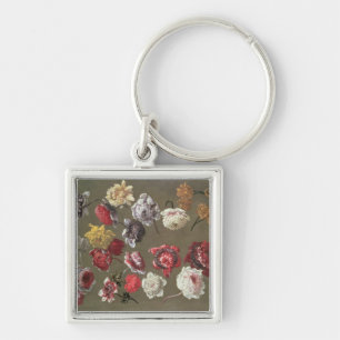 Porte-clés Une étude des pivoines (huile sur la toile)
