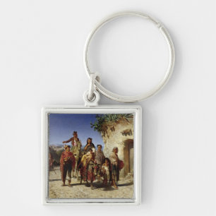 Porte-clés Une famille gitane sur la route, c.1861