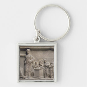 Porte-clés Une famille sacrifiant un taureau à Asclepius