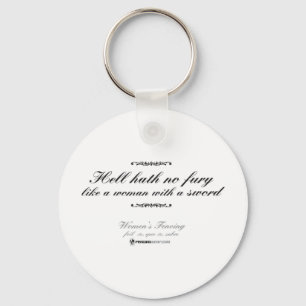 Porte-clés Une femme avec une épée