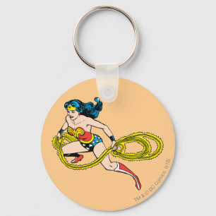 Porte-clés Une femme se lasso à gauche