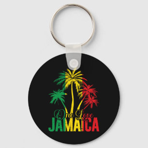 Porte-clés Une Love Jamaïque Vacances Jamaïcaines Reggae Palm