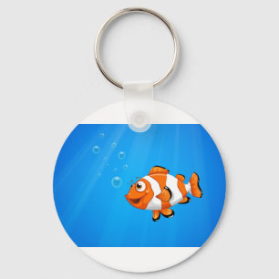 Porte-clés Une mer avec un poisson némo