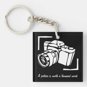 Porte-clés Une photo vaut mille mots photographe