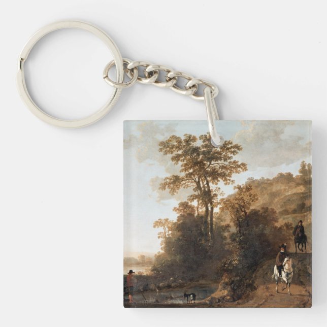 Porte-clés Une promenade en soirée près d'une rivière Aelbert (Devant)