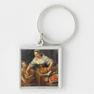 Porte-clés Une scène de cuisine