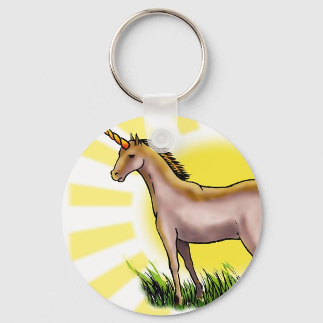 Porte-clés Unicorne d'or (Recto)