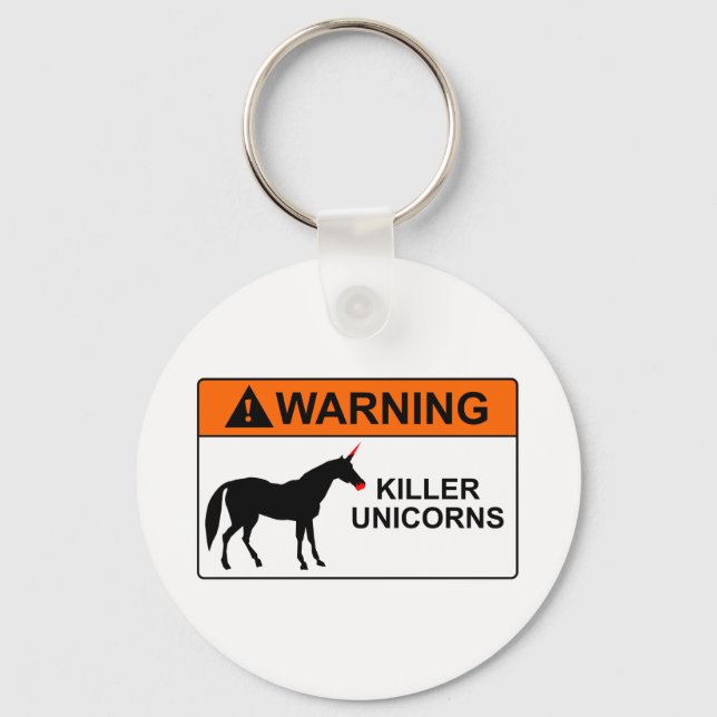 Porte-clés Unicornes tueuses (Recto)