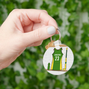 Porte-clés uniforme de hockey sur gazon personnalisé