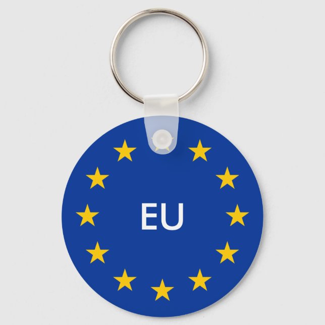 Porte-clés Union européenne porte - clés du pavillon de l'UE  (Recto)