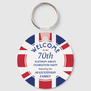 Porte-clés UNION JACK 70ème Jubilé de Platine
