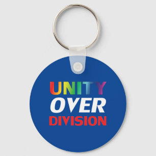 Porte-clés "Unité sur division", fierté, lgbtq, bleu lgbt