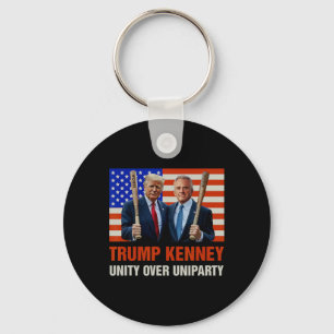 Porte-clés Unité Trump Kennedy contre Uniparty 2025 Élection