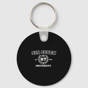 Porte-clés Université Six Sept Six Sept Bruh 67 Mème 