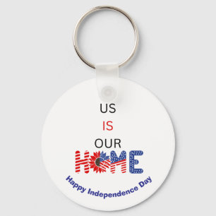 Porte-clés "US Is Our Home" Personnalité patriotique