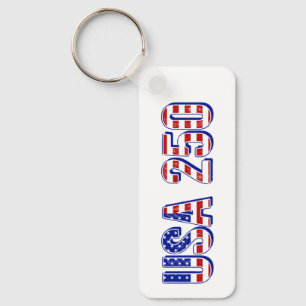 Porte-clés USA 250e anniversaire 1776-2026 Patriotique Améric