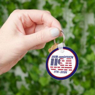 Porte-clés USA 250e anniversaire Semiquincentennial 1776–2026