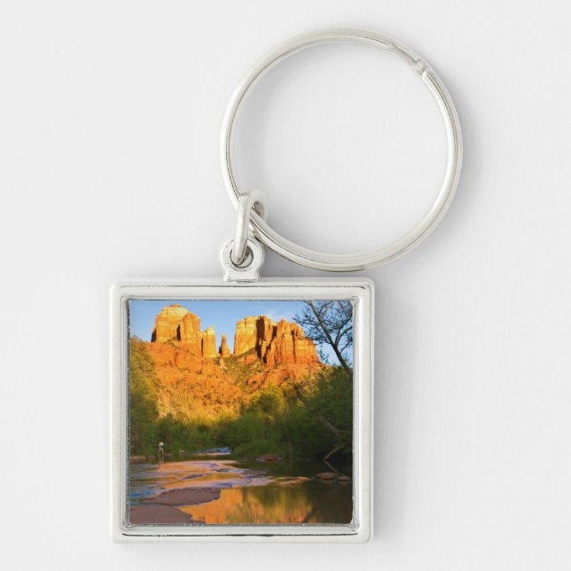 Porte-clés USA, Arizona. Le Rocher De La Cathédrale Au Couche (Devant)