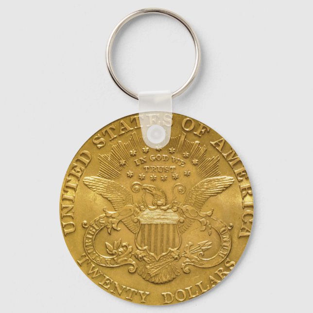 Porte-clés USA Double Eagle Liberty Head Gold Coin 20 $ (Recto)
