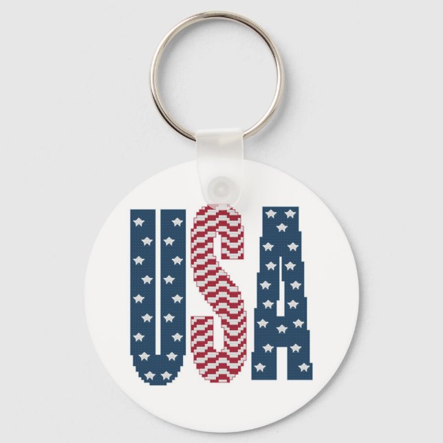Porte-clés USA Stars and Stripes Porte - clé (Recto)