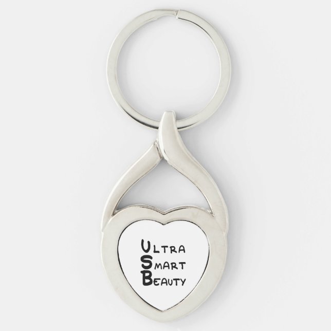 Porte-clés USB - Beauté ultra intelligente (Devant)