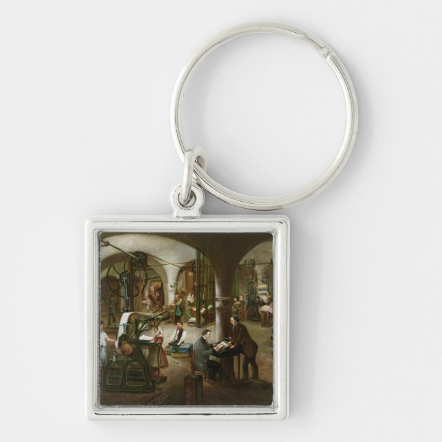 Porte-clés Usine dans le d'Aubagne de rue, 1861 (Devant)
