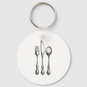 PORTE-CLÉS USTENSILES… COUTEAU, FOURCHETTE, CUILLÈRE