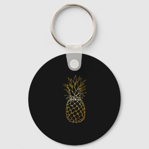 Porte-clés Vacances à la plage d'ananas Cadeau de fruit tropi